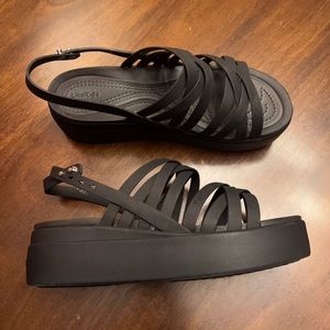 Croc Platform Sandals